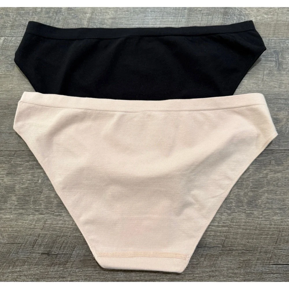 OnGossamer G1284P3 Cabana Cotton Seamless Bikini Panty Size Large